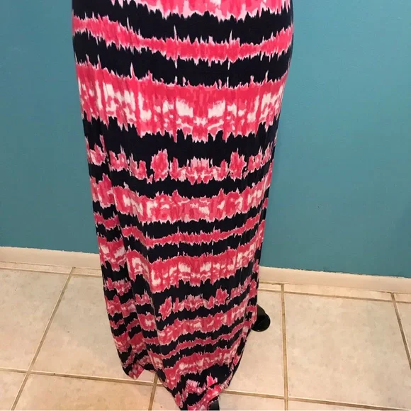 Tart Winslet Maxi Dress Tie Dye GUC Casual Criss Cross Back Woman’s Small S Sexy - Picture 4 of 16